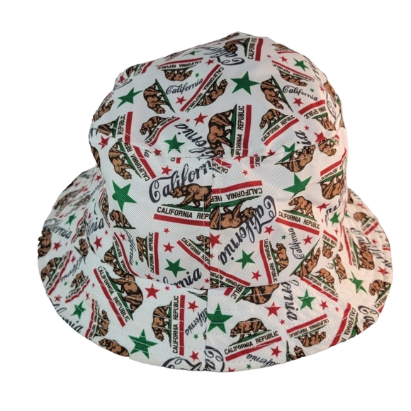California Republic All Over Print Bucket Hat Unisex OSFM - Picture 4 of 11